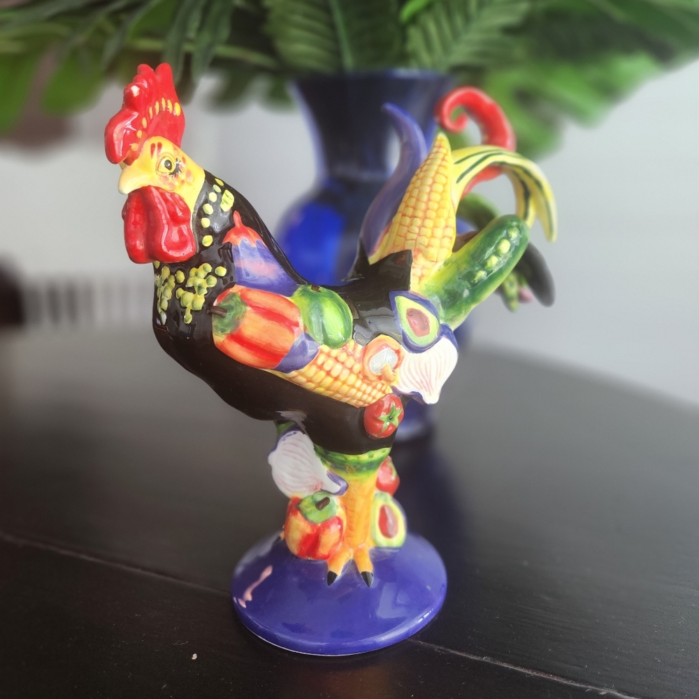 Vintage Porcelain Rooster